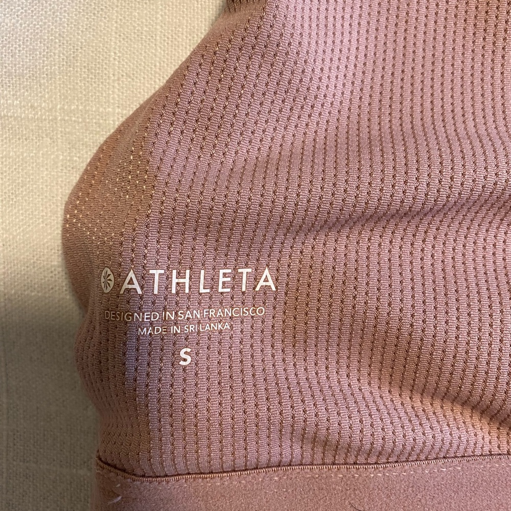 Athleta Hyper Focused Chroma Sports Bra in Maroon/Blush - Picture 6 of 7